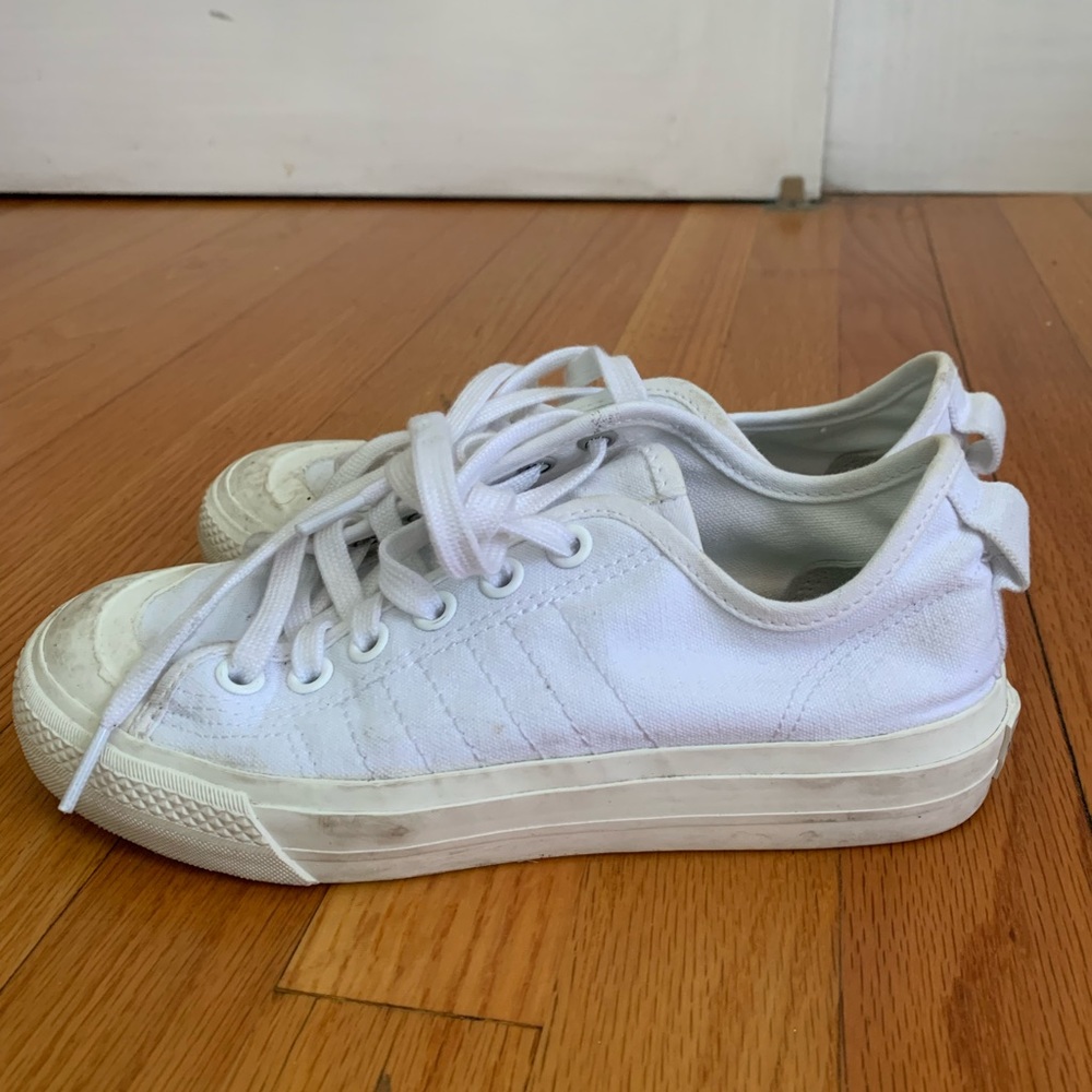 White Casual Adidas Sneakers